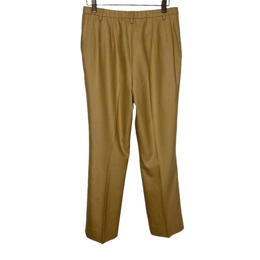 Pendleton Tan Wool Straight Leg Dress Pants Size 8 - Picture 2 of 8